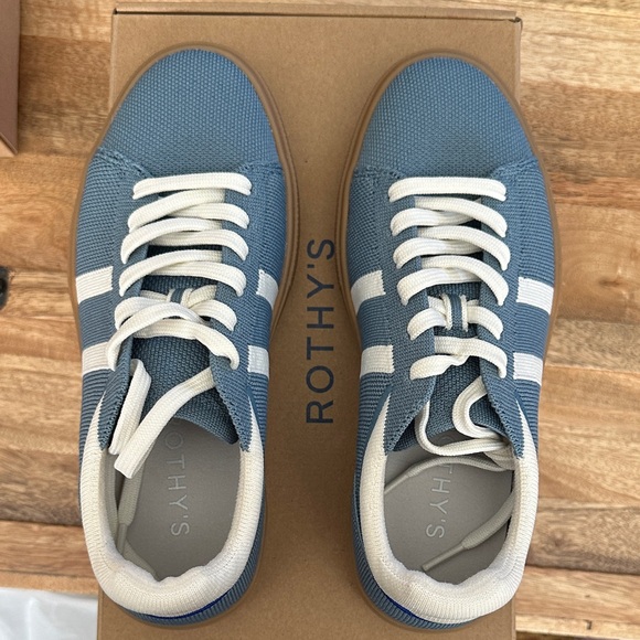 Rothy's Shoes - Rothy's Women's Sneakers in Blue and White